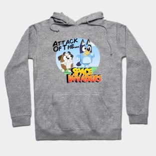 Bluey Winton Space Invaders Comic Hoodie